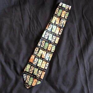 Colorful Domino Silk Tie by Structure